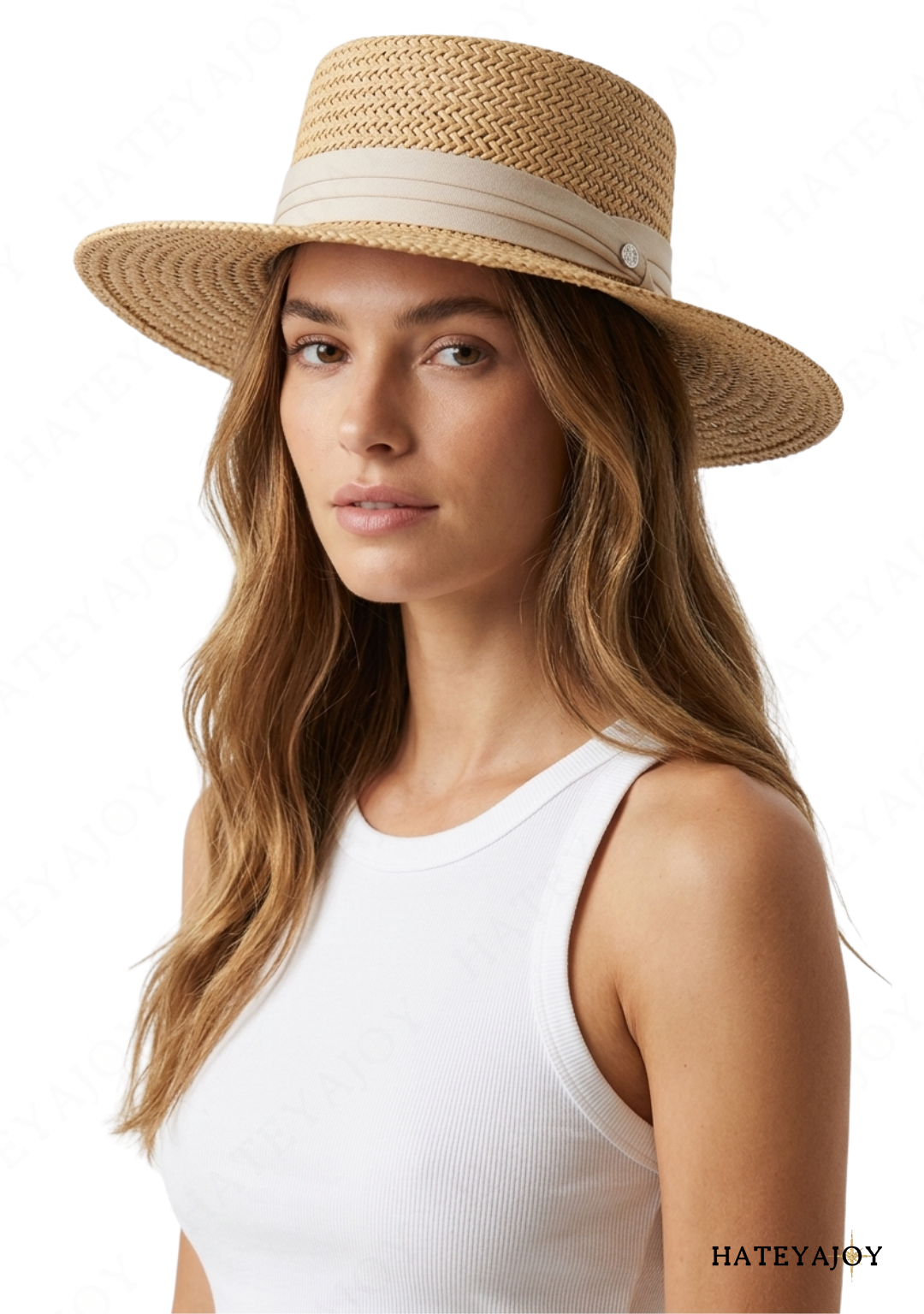 Chapeau De Paille Tressé Serré | Chai