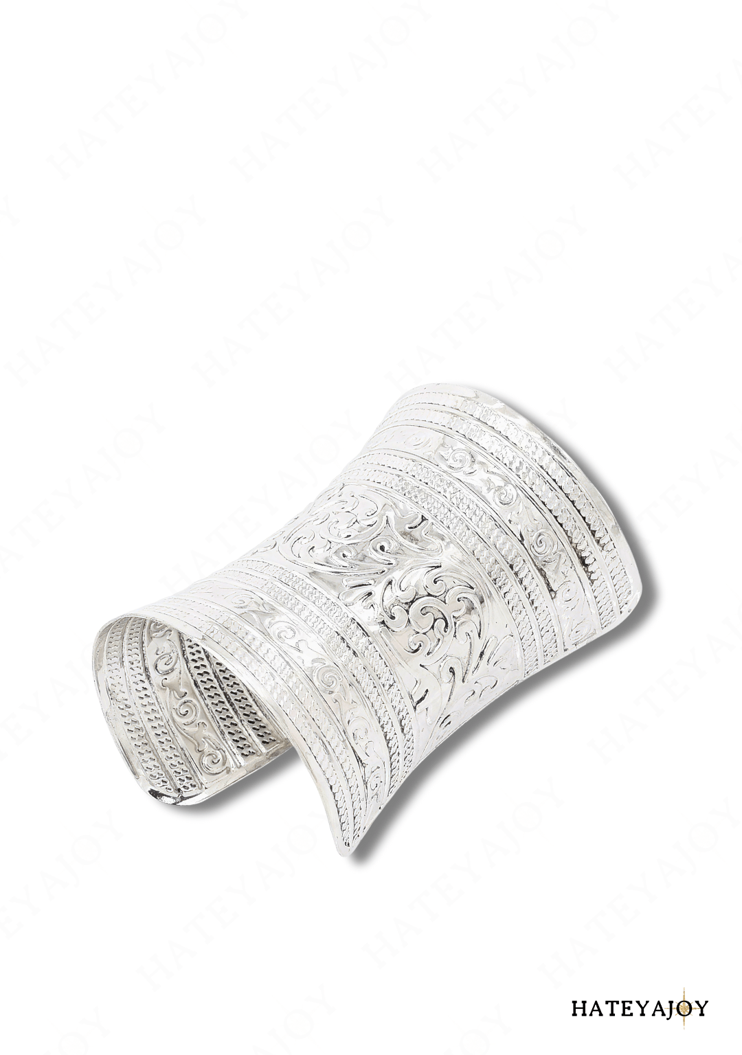 Bracelet Manchette Vintage | Aztèque | HateyaJoy Argenté