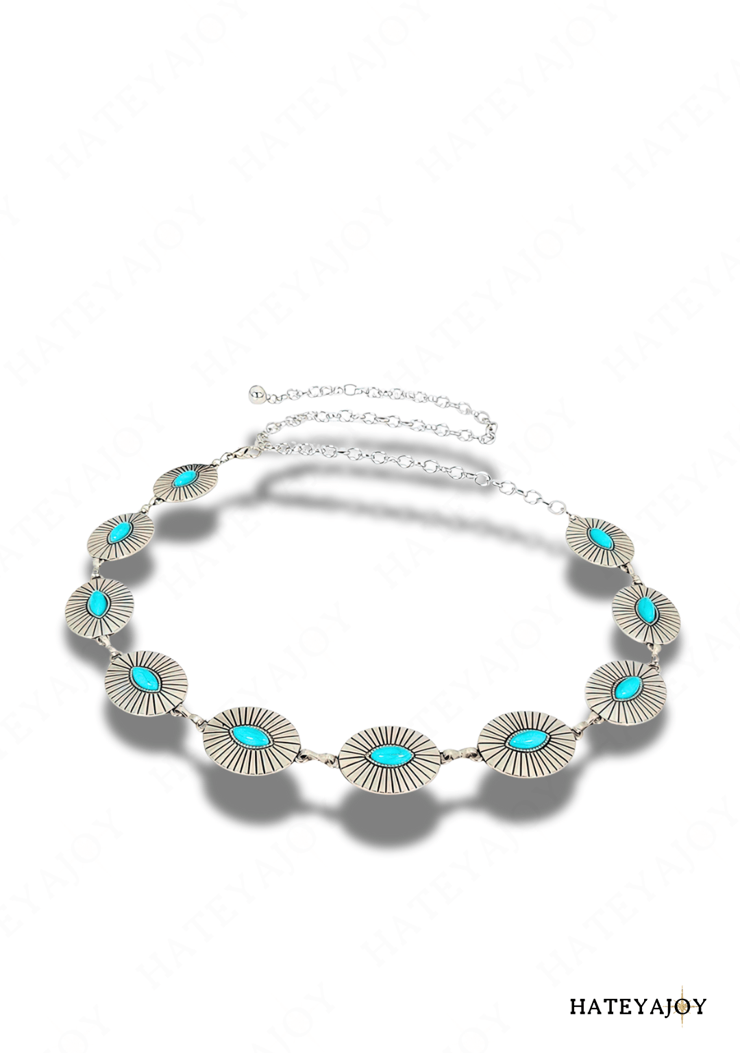 Ceinture Métal Soleil Turquoises<br>Elfira