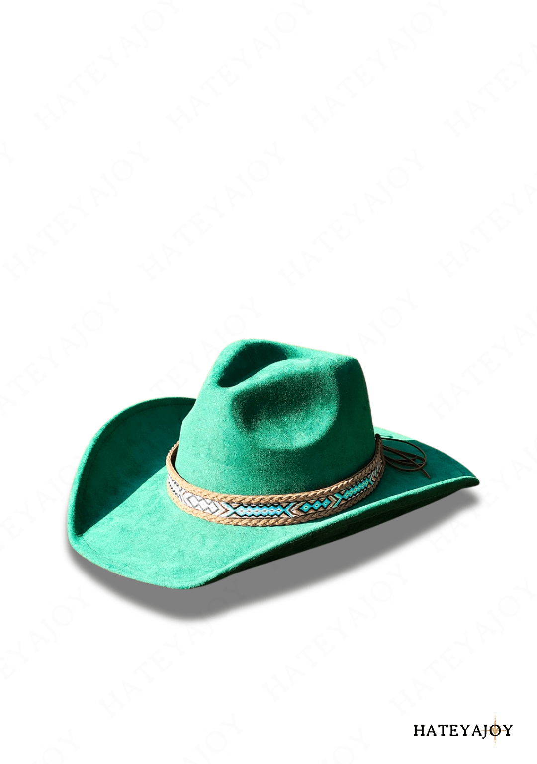 Chapeau Boho Style Western Cowgirl | Ginger | HateyaJoy Vert / 56-58 cm
