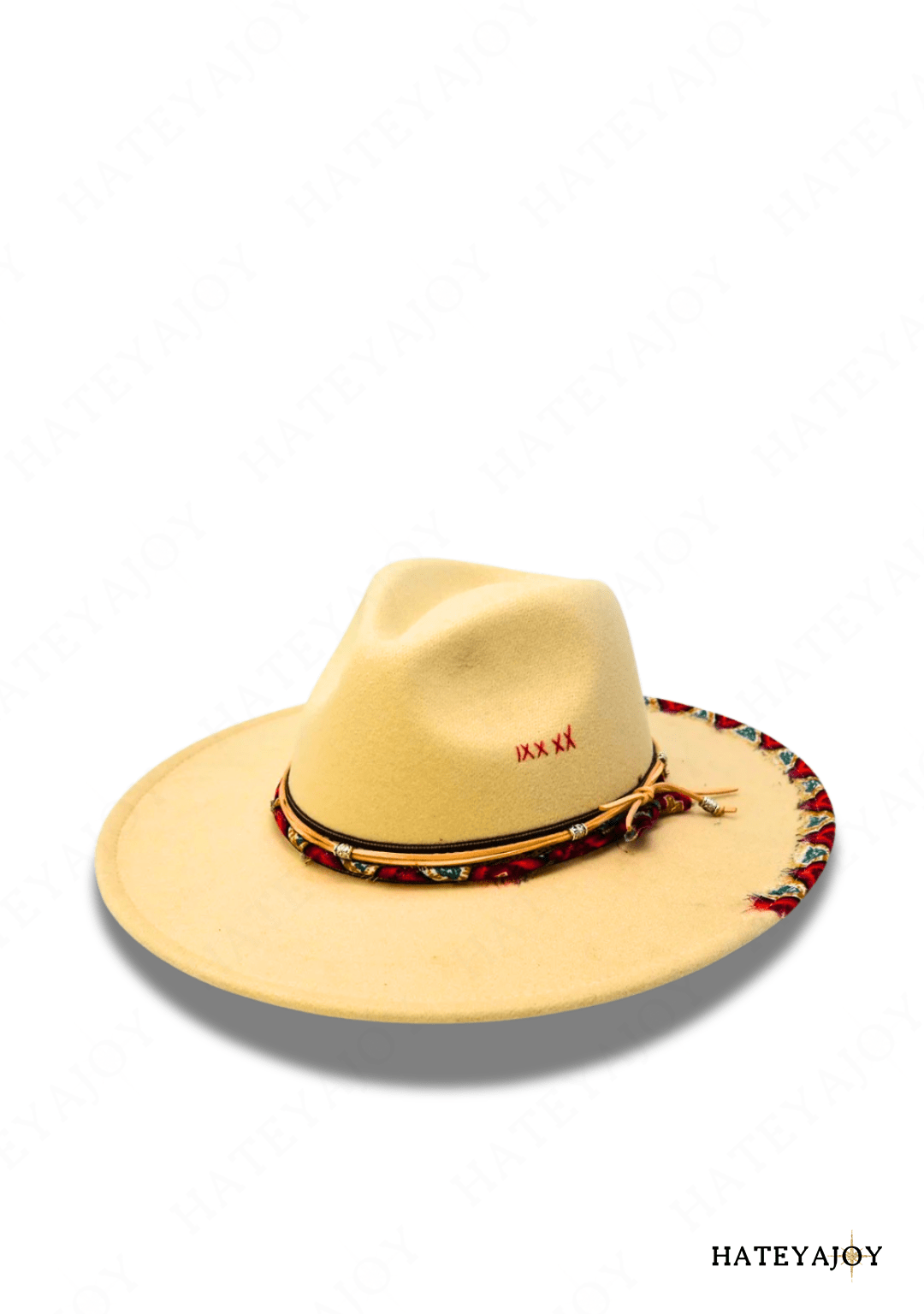 Chapeau Feutre look raffiné Boho Chic | Lior | HateyaJoy Beige / M 56-58 cm