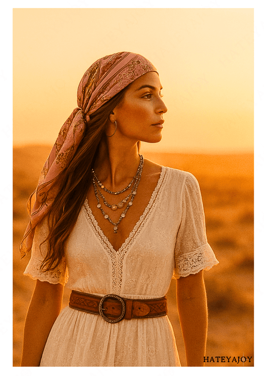 Foulard Carré Femme Effet Soie Imprimé <br>Wild Soul