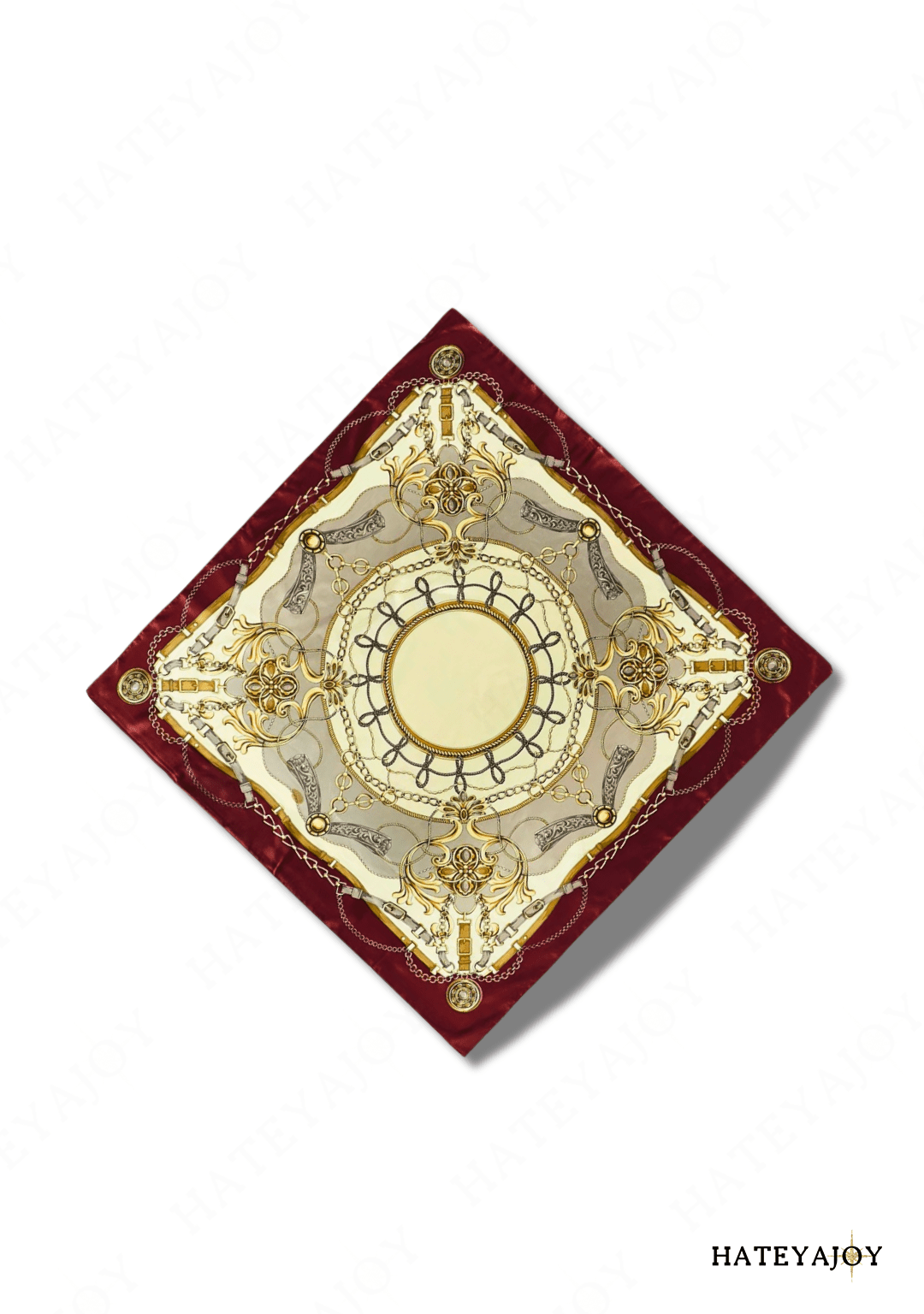 Foulard Carré Femme Effet Soie Imprimé | Wild Soul | HateyaJoy