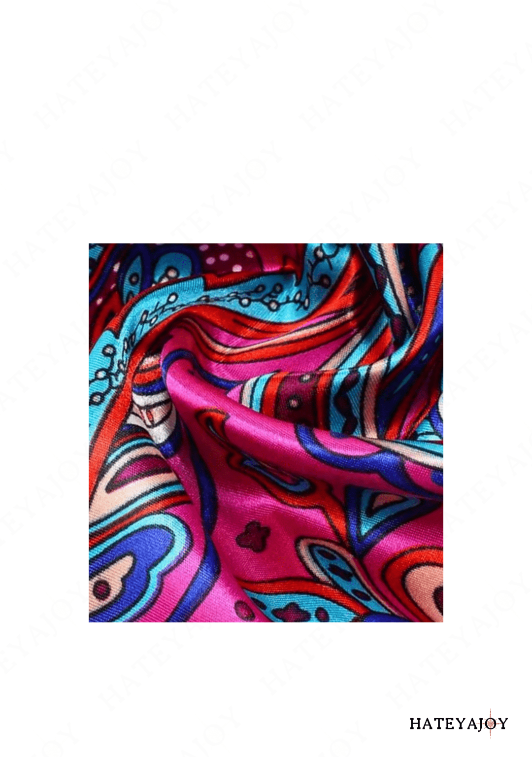 Foulard Carré Femme Effet Soie Imprimé | Wild Soul | HateyaJoy Violet / 90 x 90