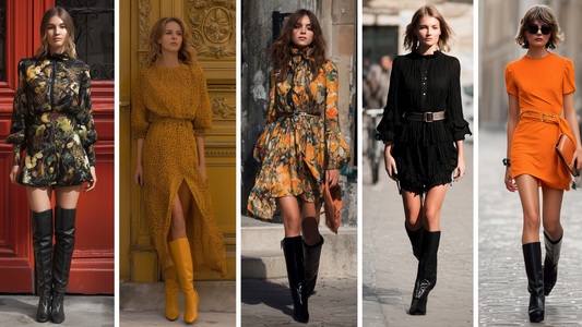 Bottes et robe : l’alliance parfaite pour un look féminin et tendance