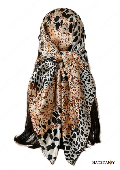 Foulards Soie Imprimé Léopard | Zaria