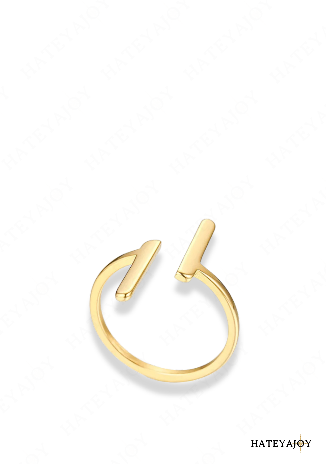 Bague Parallèle Asymétrique | Elise