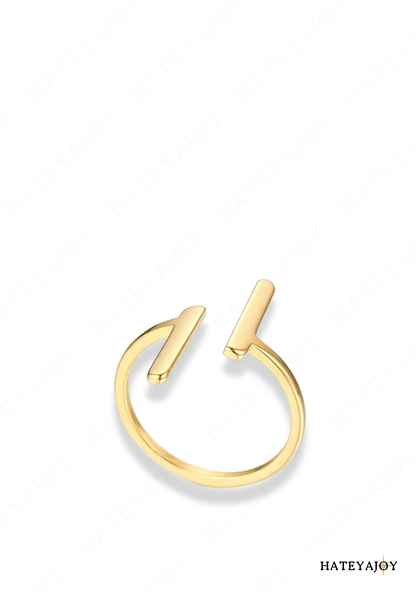 Bague Parallèle Asymétrique | Elise