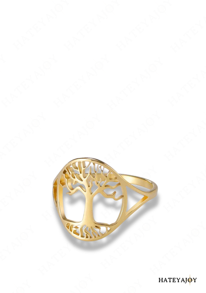 Bague Acier Arbre De Vie | Talia