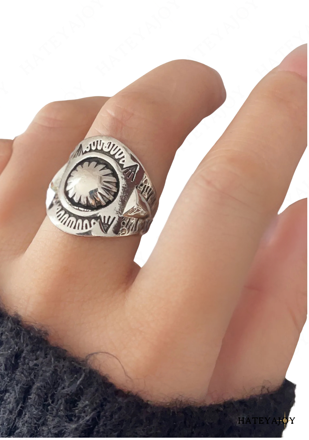 Bague Argent Femme Bohème | Dahlia