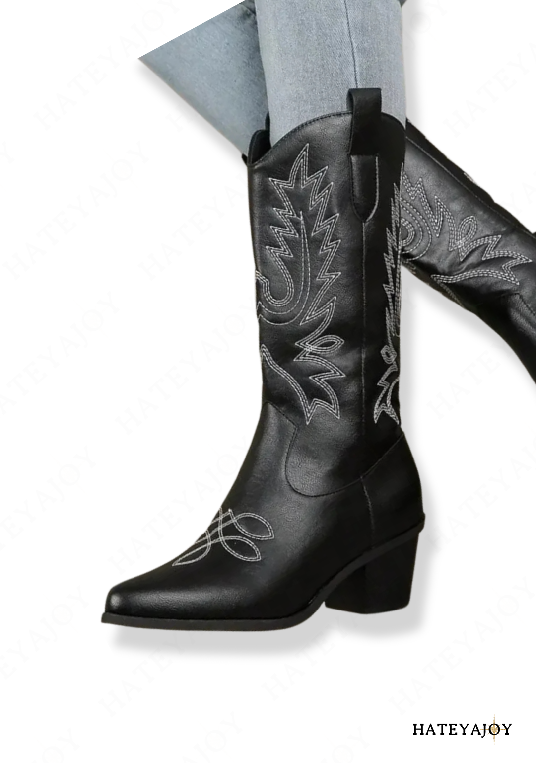 Bottes Western Femme Noir | Figi