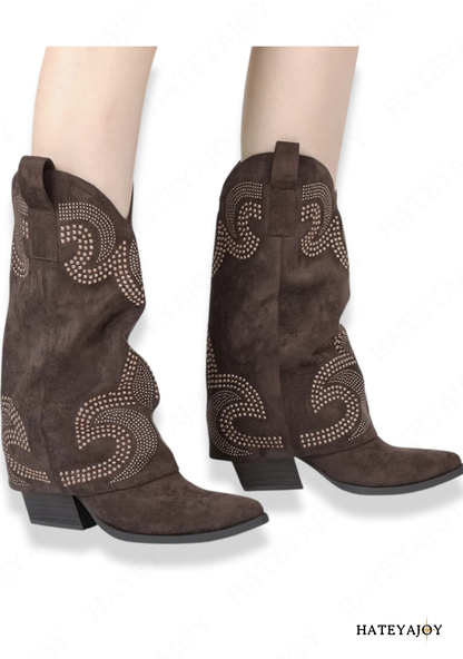Bottes Style Cowboy Femme | Elnorae