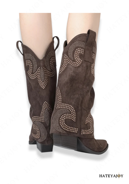 Bottes Style Cowboy Femme | Elnorae