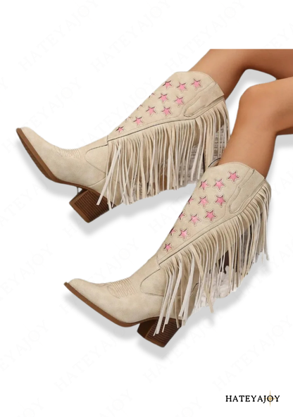 Bottes Western A Franges Femme | Hidge