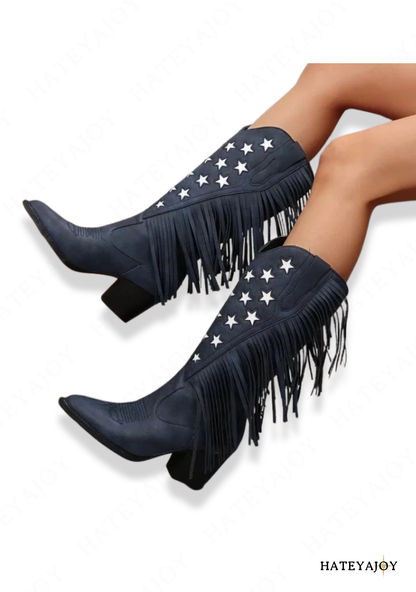Bottes Western A Franges Femme | Hidge