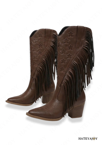 Bottes Western A Franges Femme | Hidge