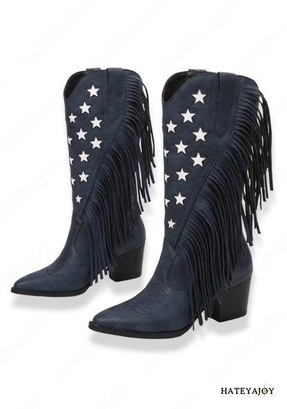 Bottes Western A Franges Femme | Hidge