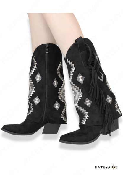Bottes Cowboy Femme Daim | Zaphina