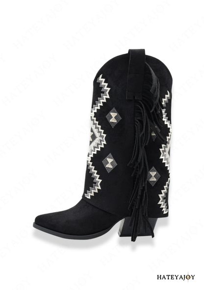 Bottes Cowboy Femme Daim | Zaphina