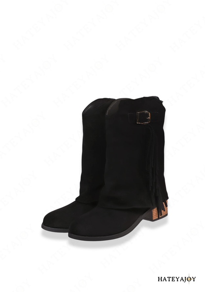 Bottes A Talons Haut Western | Azoria