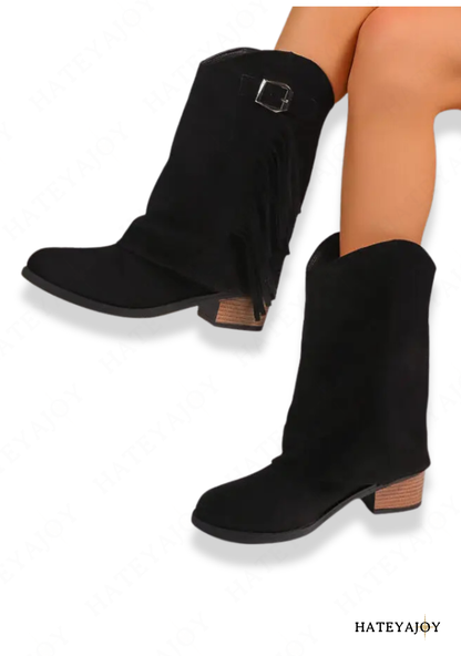 Bottes A Talons Haut Western | Azoria