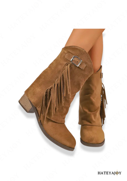 Bottes A Talons Haut Western | Azoria
