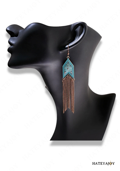Boucles D'oreilles Longue Chaîne | Filor