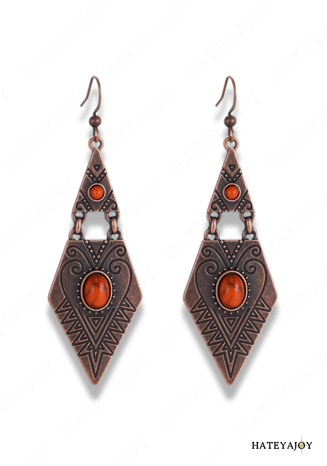 Boucles D'oreilles Ethnique Triangle | Ora