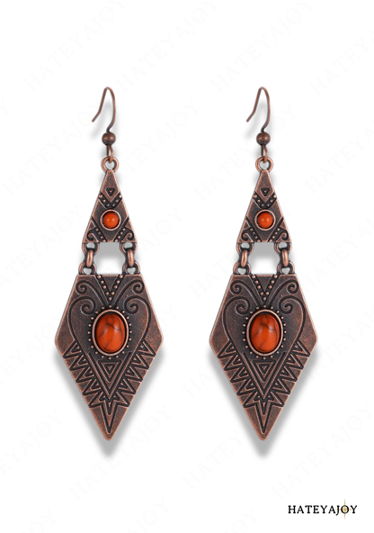 Boucles D'oreilles Ethnique Triangle | Ora