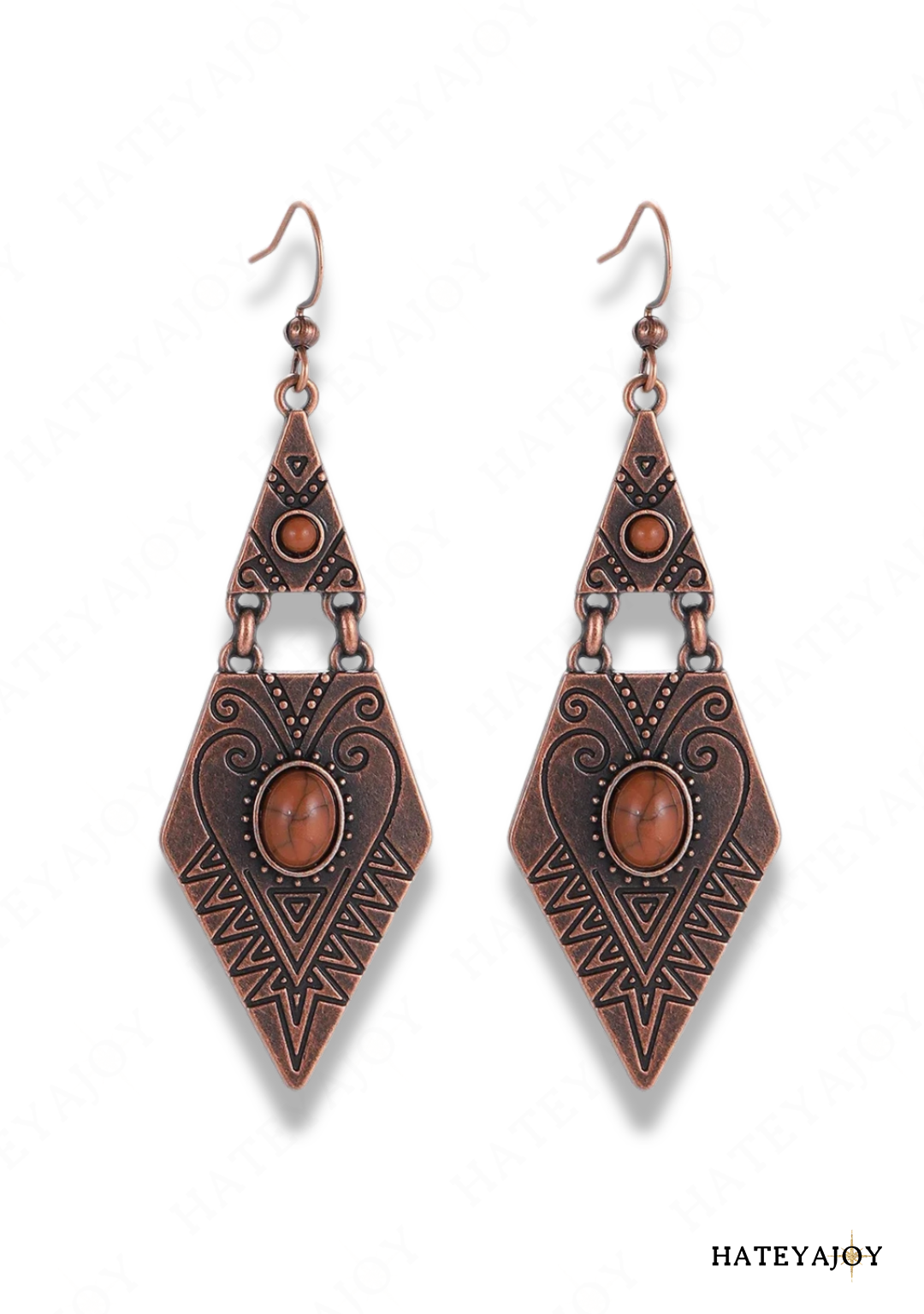 Boucles D'oreilles Ethnique Triangle | Ora