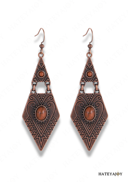 Boucles D'oreilles Ethnique Triangle | Ora