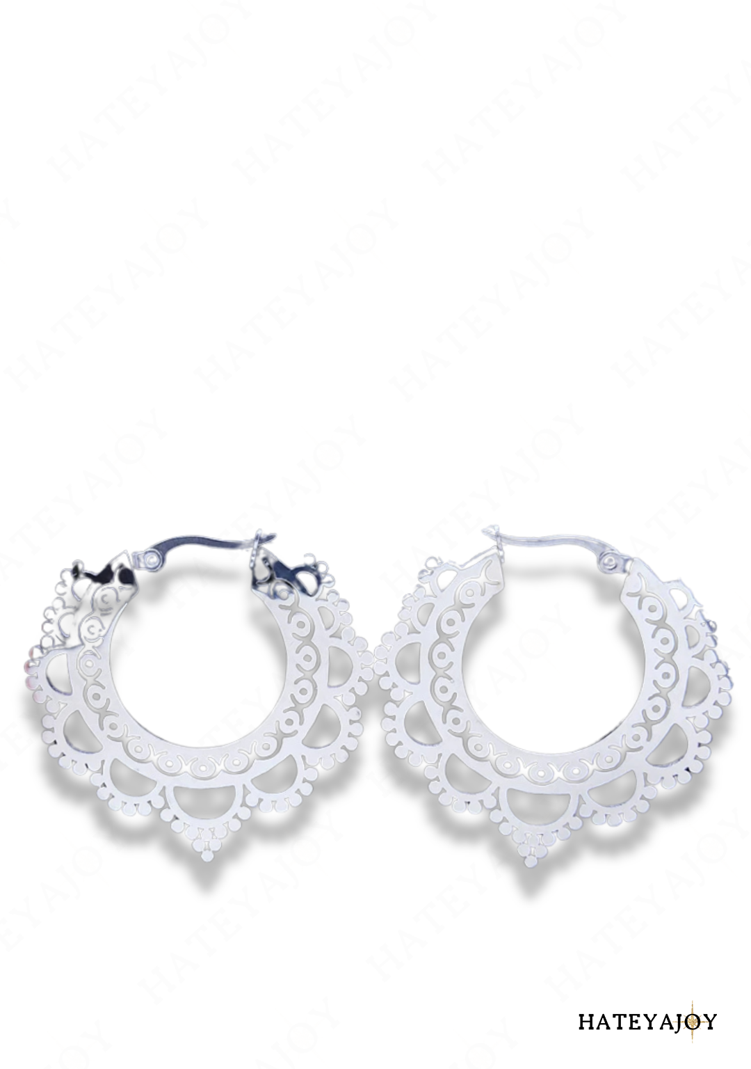 Boucles D'oreilles Créole Floral | Mandy