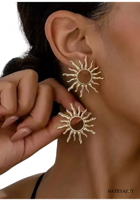 Boucles D'oreilles En Forme De Soleil | Sunlite