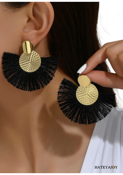 Boucles D'oreilles Pendantes Bohème | Eventail