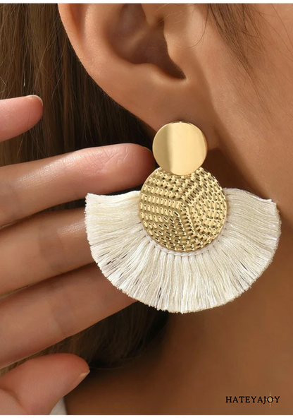Boucles D'oreilles Pendantes Bohème | Eventail