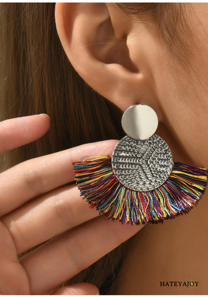 Boucles D'oreilles Pendantes Bohème | Eventail