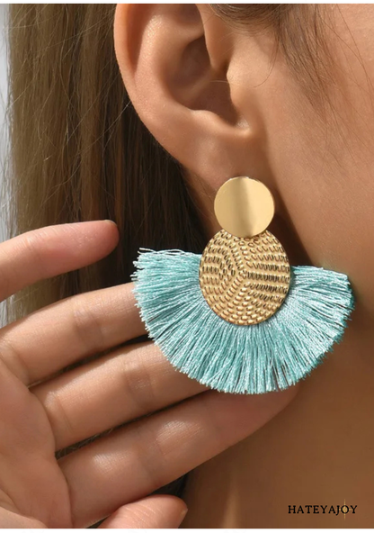 Boucles D'oreilles Pendantes Bohème | Eventail