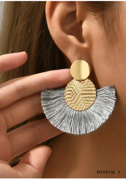 Boucles D'oreilles Pendantes Bohème | Eventail