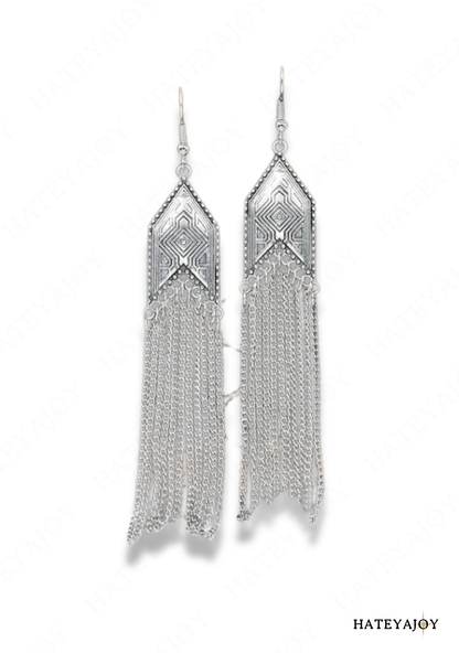 Boucles D'oreilles Longue Chaîne | Filor