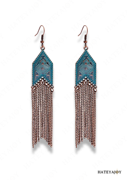 Boucles D'oreilles Longue Chaîne | Filor