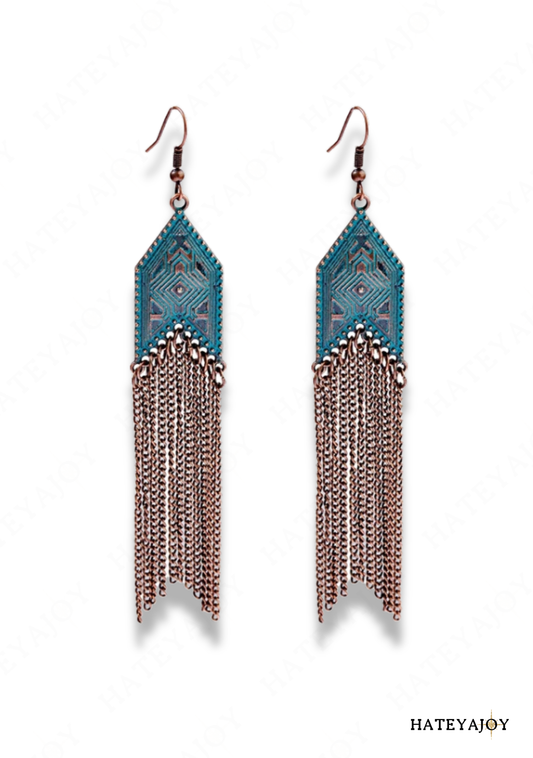 Boucles D'oreilles Longue Chaîne | Filor