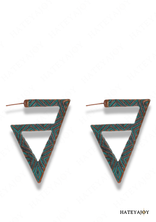 Boucles D'oreilles Triangle Inversé | Try