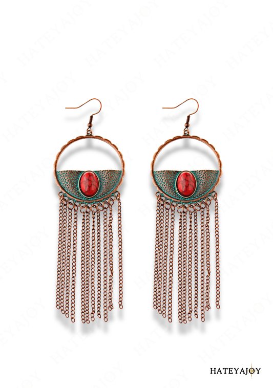 Boucles D'oreilles Métal Style Indien | Tyl