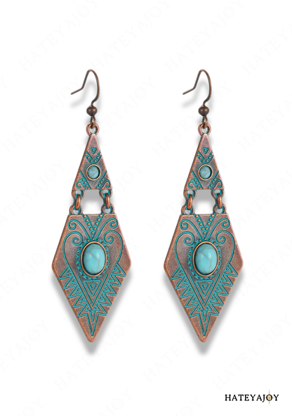 Boucles D'oreilles Ethnique Triangle | Ora