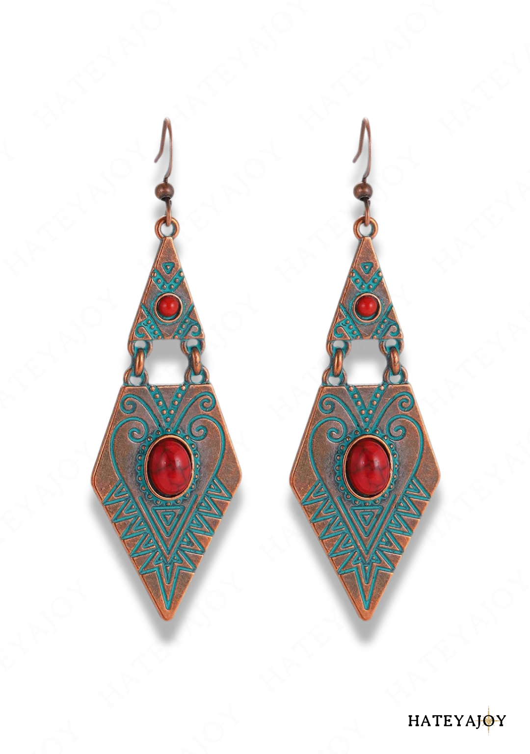 Boucles D'oreilles Ethnique Triangle | Ora