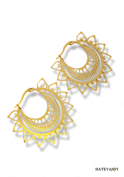 Boucles D'oreilles Créole Mandala | Mandy