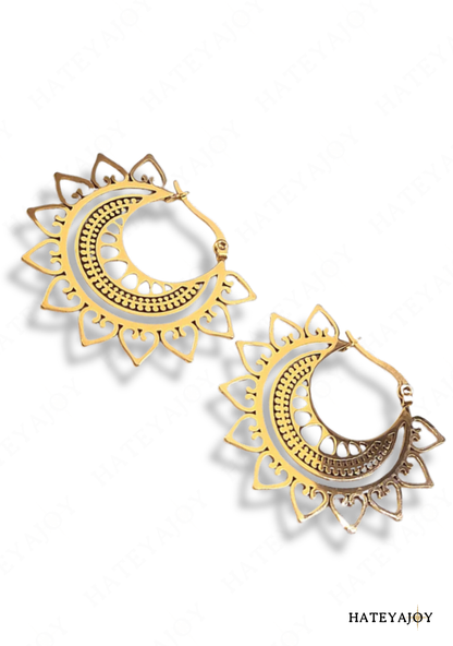 Boucles D'oreilles Créole Mandala | Mandy