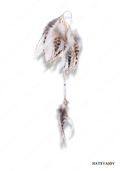Boucles D'oreilles Longues Plumes Couleurs | Tribu