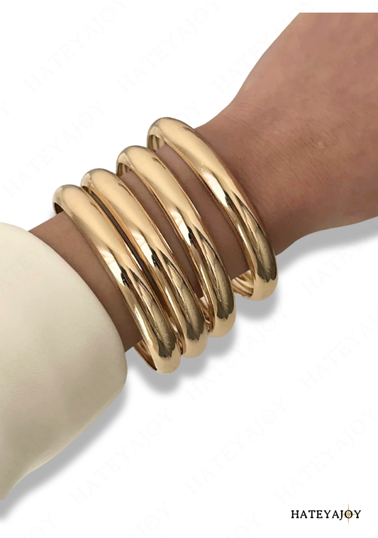 Ensemble Bracelets Joncs Inox<br>Chica