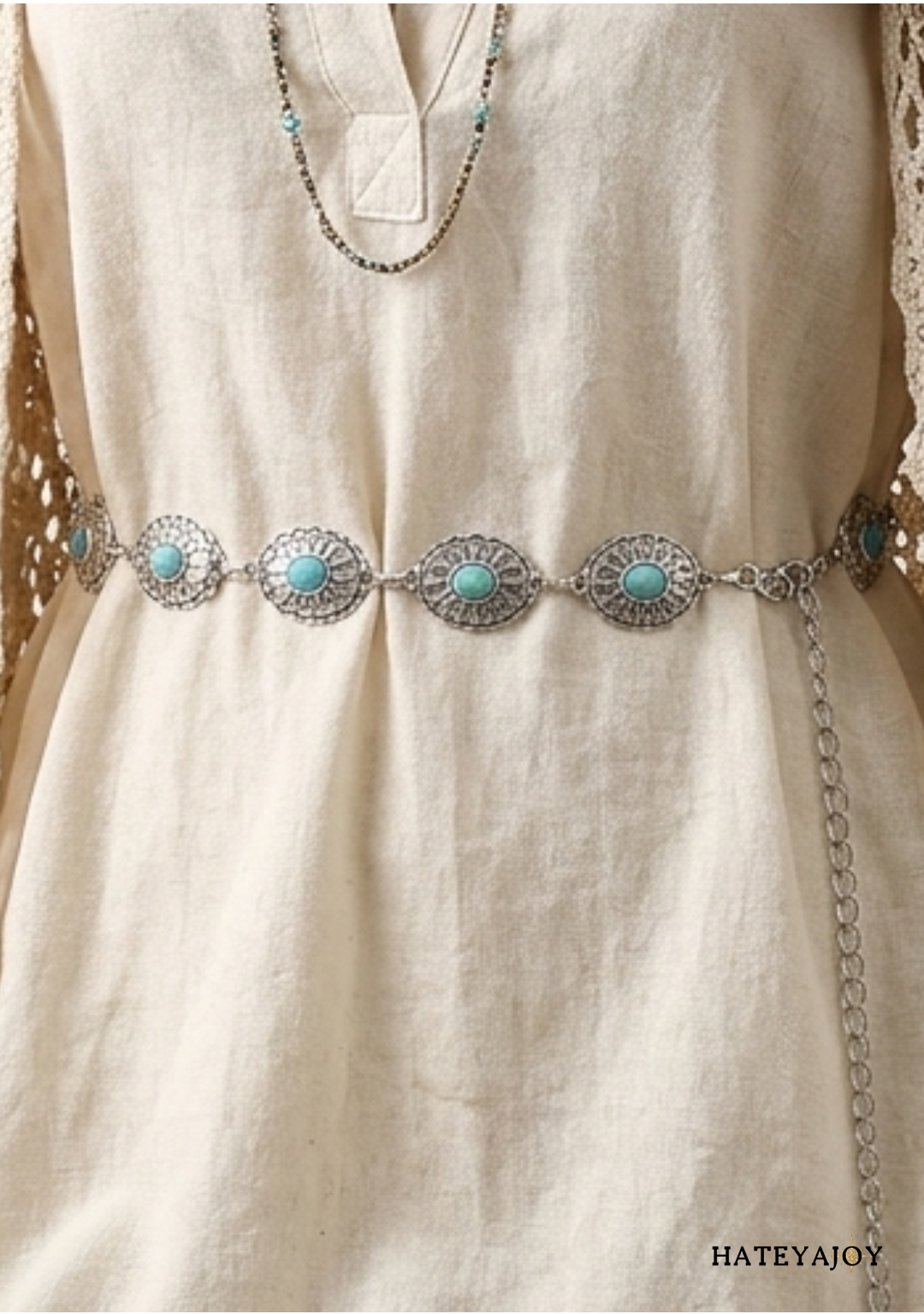 Ceinture Chaine Métal Pour Une Robe | Elmira